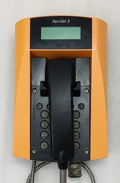FHF FernTel 3 Weatherproof Telephone 11233021 yellow with display with armoured cord