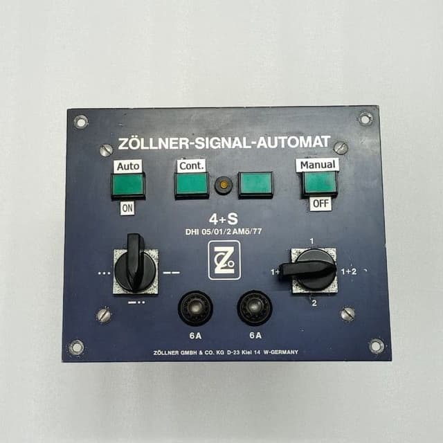 Zöllner 4+S Signal-Automat DHI 05/01/2 AMö/77 Automatic Signal Control | Type 4+S 220v 50Hz 6A