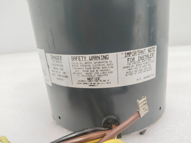 GE 5KCP39NG U724AS Motor 1/3 HP 1035 RPM / 5KCP39NGU724AS / 70 C (150 F) Ambient