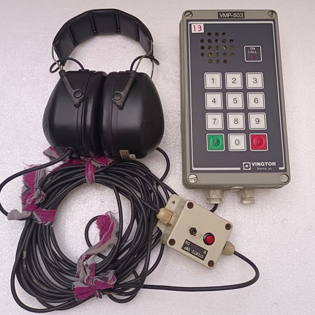 3M Peltor MT7H79A-09 Headset with Vingtor Marine Stemto VMP – 503 Main Station