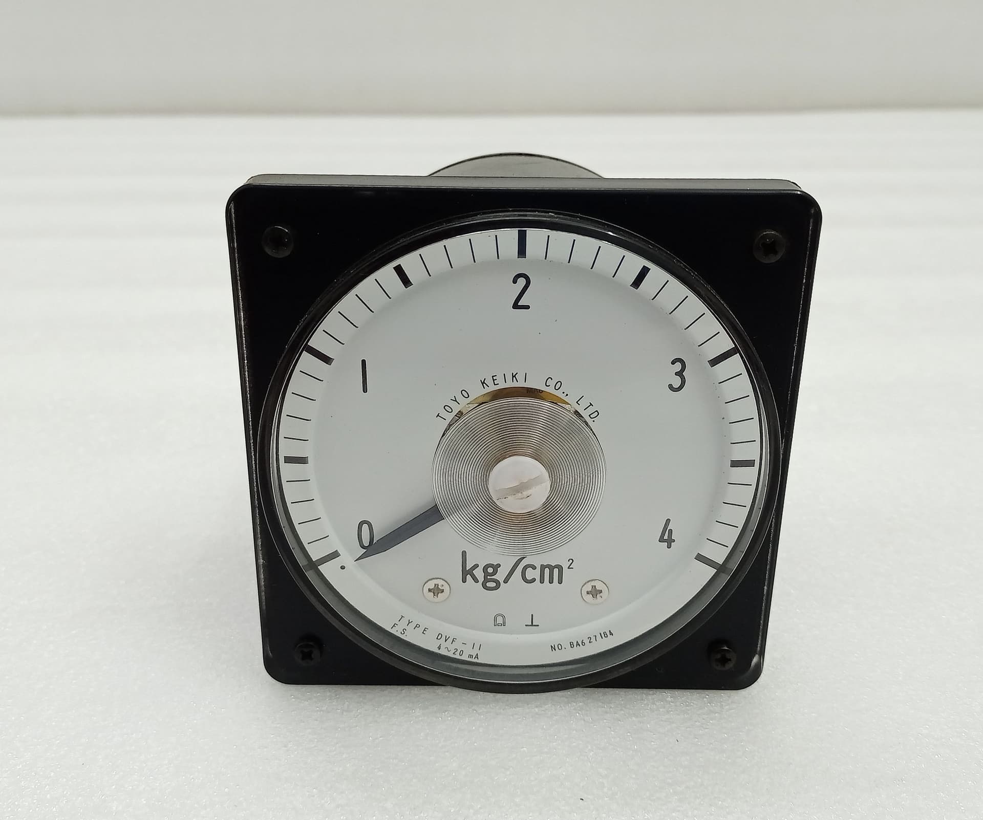 Toyo Keiki 0-4 kgcm² Pressure Indicator Gauge DVF-11 4–20 mA NO. BA627184