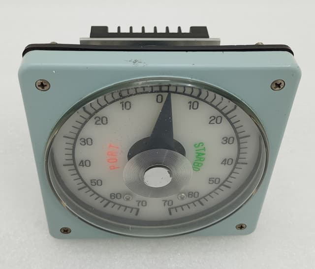 KURAMOTO Rudder Angle Indicator 70-0-70 Port/Starbd w TAMAGAWA TS4E12 Sync Motor