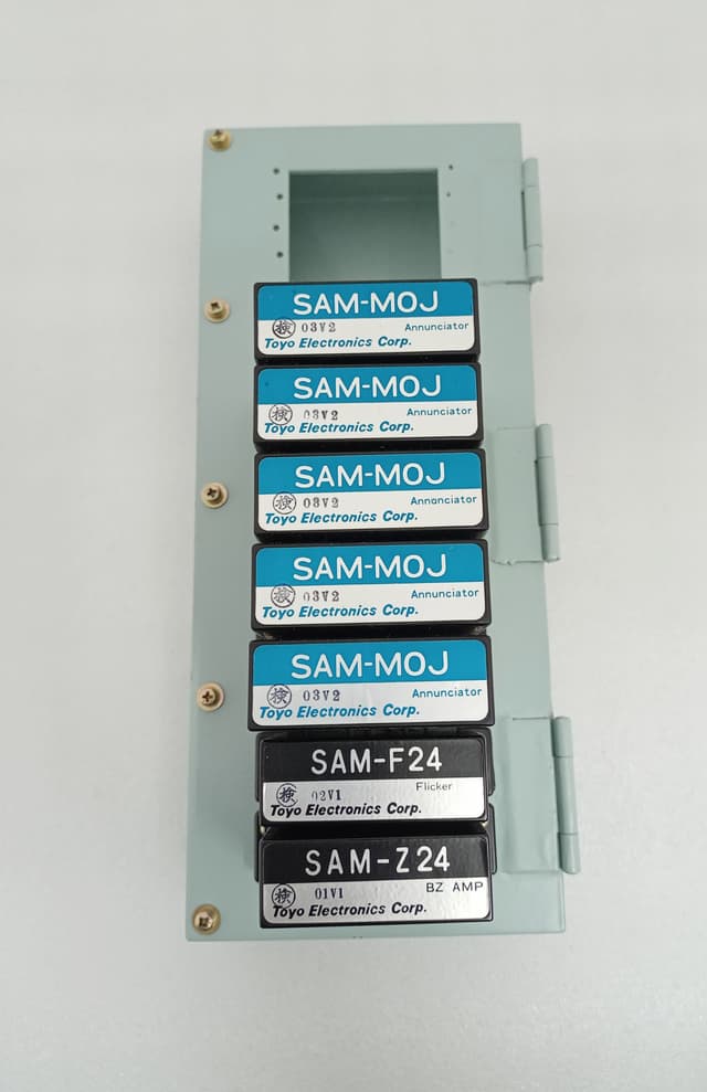 Toyo Electronics SAM Annunciator Panel Rack w 5x SAM-MOJ , SAM-F24 , SAM-Z24