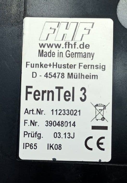 FHF FernTel 3 Weatherproof Telephone 11233021 yellow with display with armoured cord