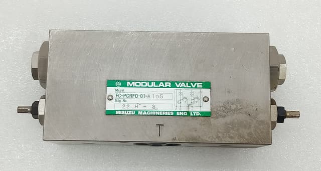 Misuzu FC-PCRFO-01-A105 Modular Valve 22H3 /MISUZU MACHINERIES FC-PCRF0-01-A 105