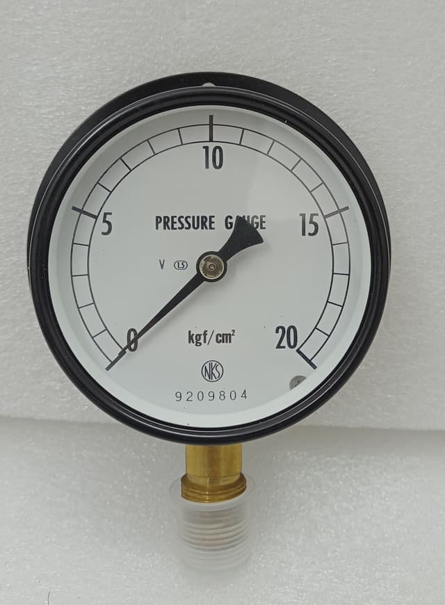Nagano Keiki AC10-231 BVU3/8 Pressure Gauge | Range 0 - 20 Kgf/cm2