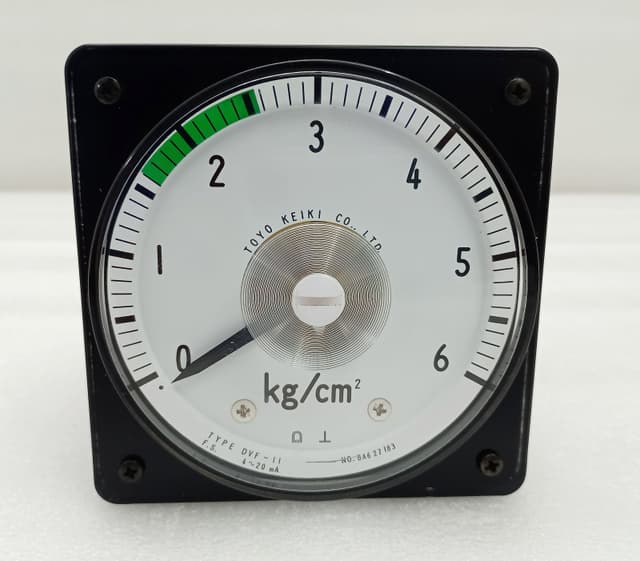 Toyo Keiki 0-6 kg/cm² Pressure Indicator Gauge DVF-11 4–20 mA NO. BA627183