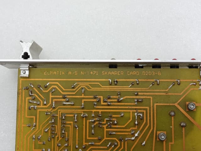 Elmatik D-203A PCB Card / D203-B PCB / Alaram /Shutdown Card N-1471 SKAARER CARD