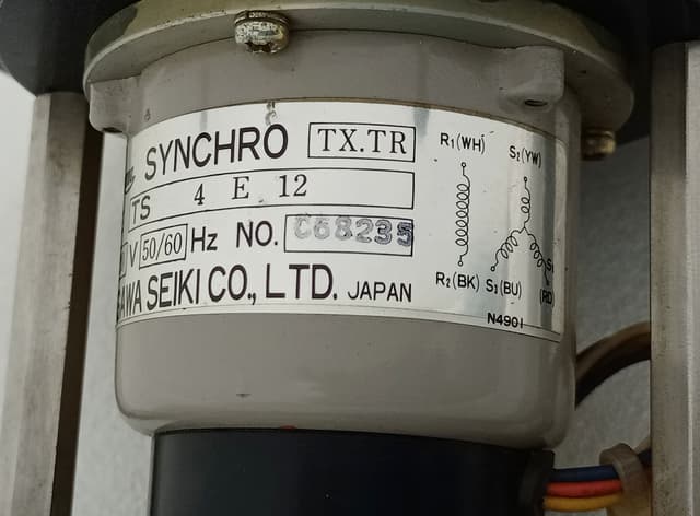 KURAMOTO Rudder Angle Indicator 70-0-70 Port-Starbd with TAMAGAWA TS4E12 Sync Motor